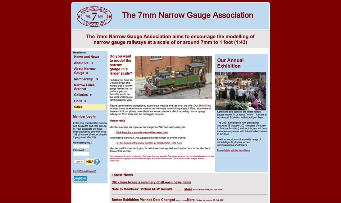 7mm Narrow Gauge Association Screenshot